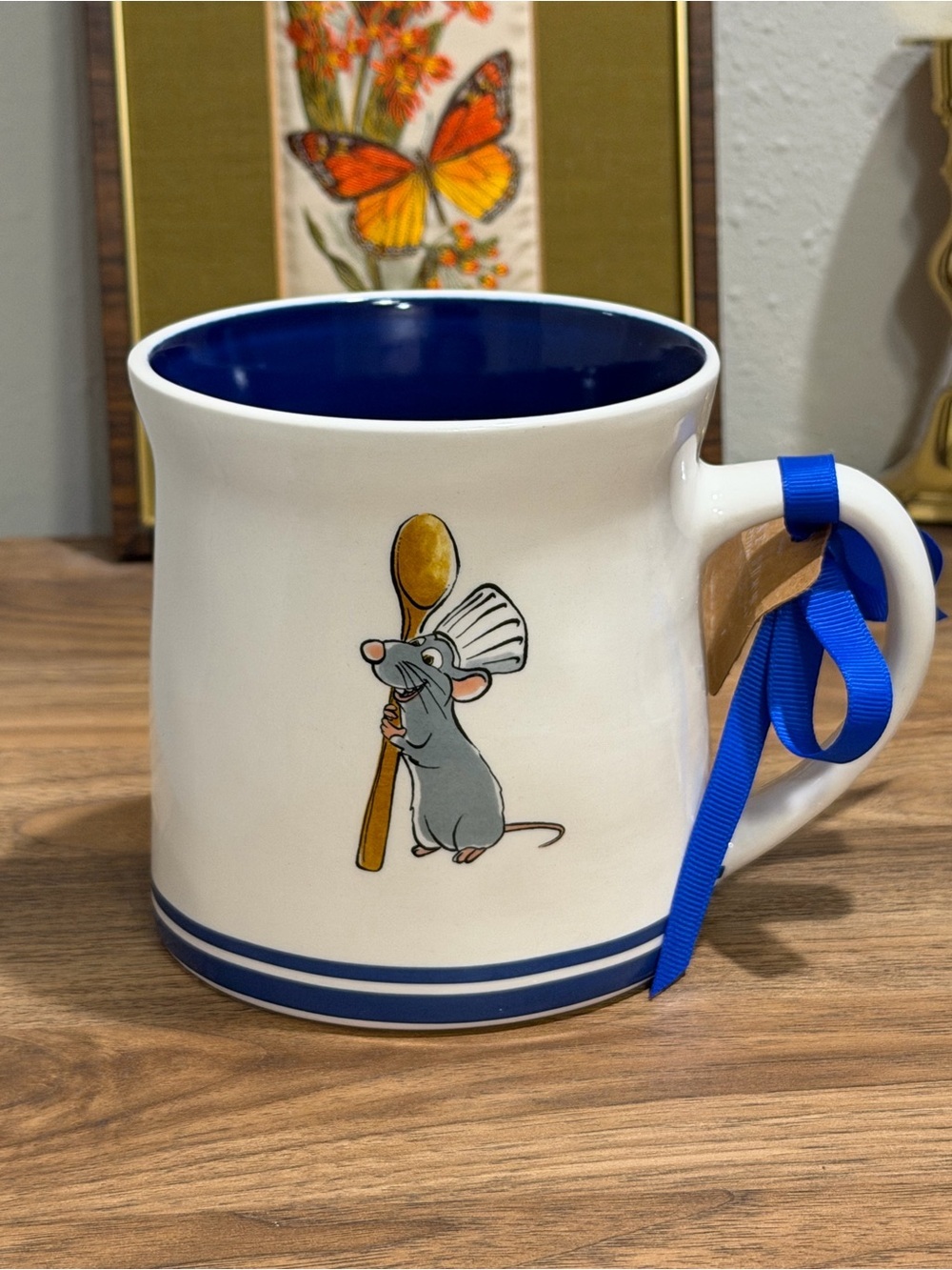 Rae Dunn NWT Ratatouille Le Petit Chef Pixar Disney Double Sided Coffee Tea Mug